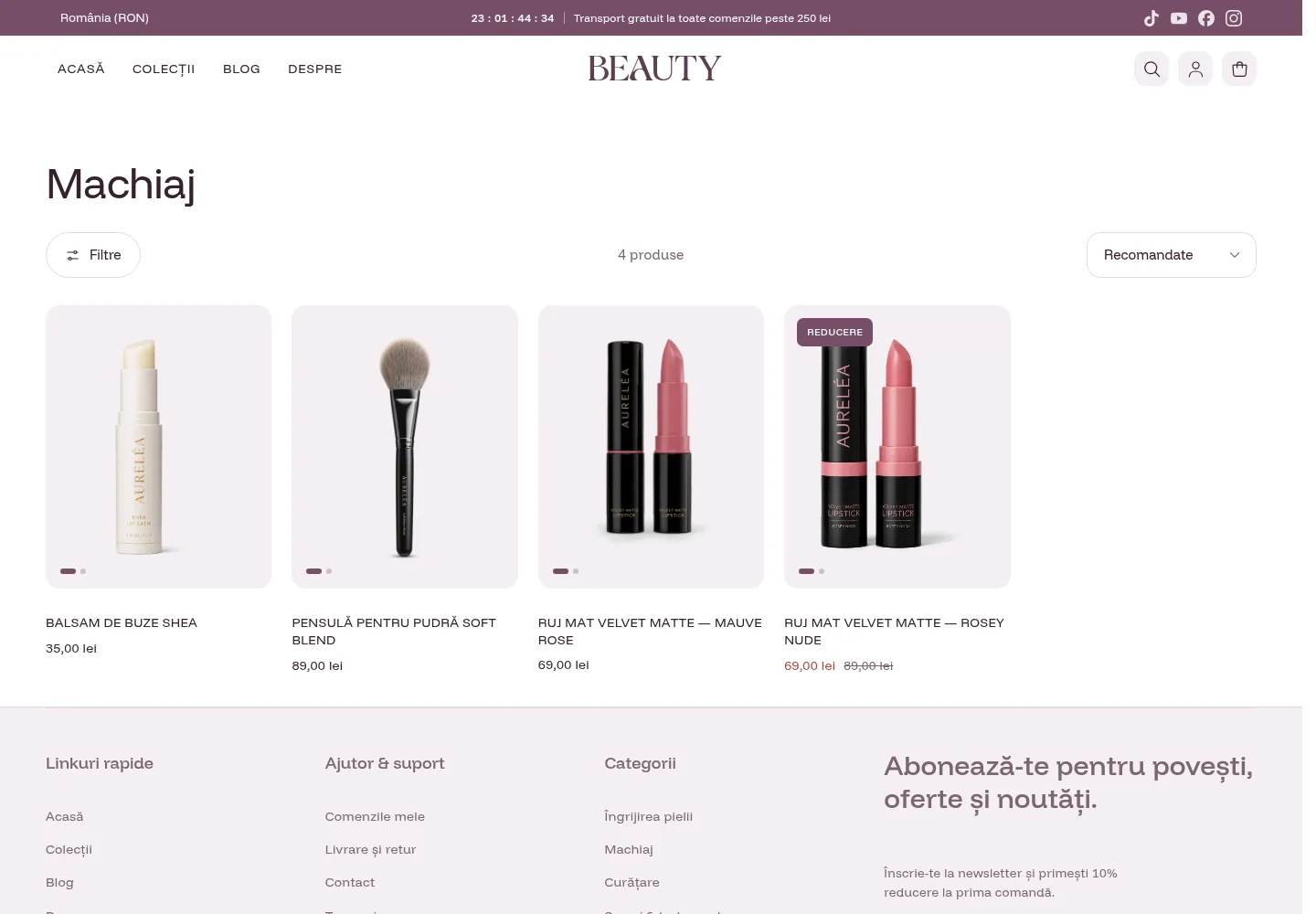Tema Beauty — categorie