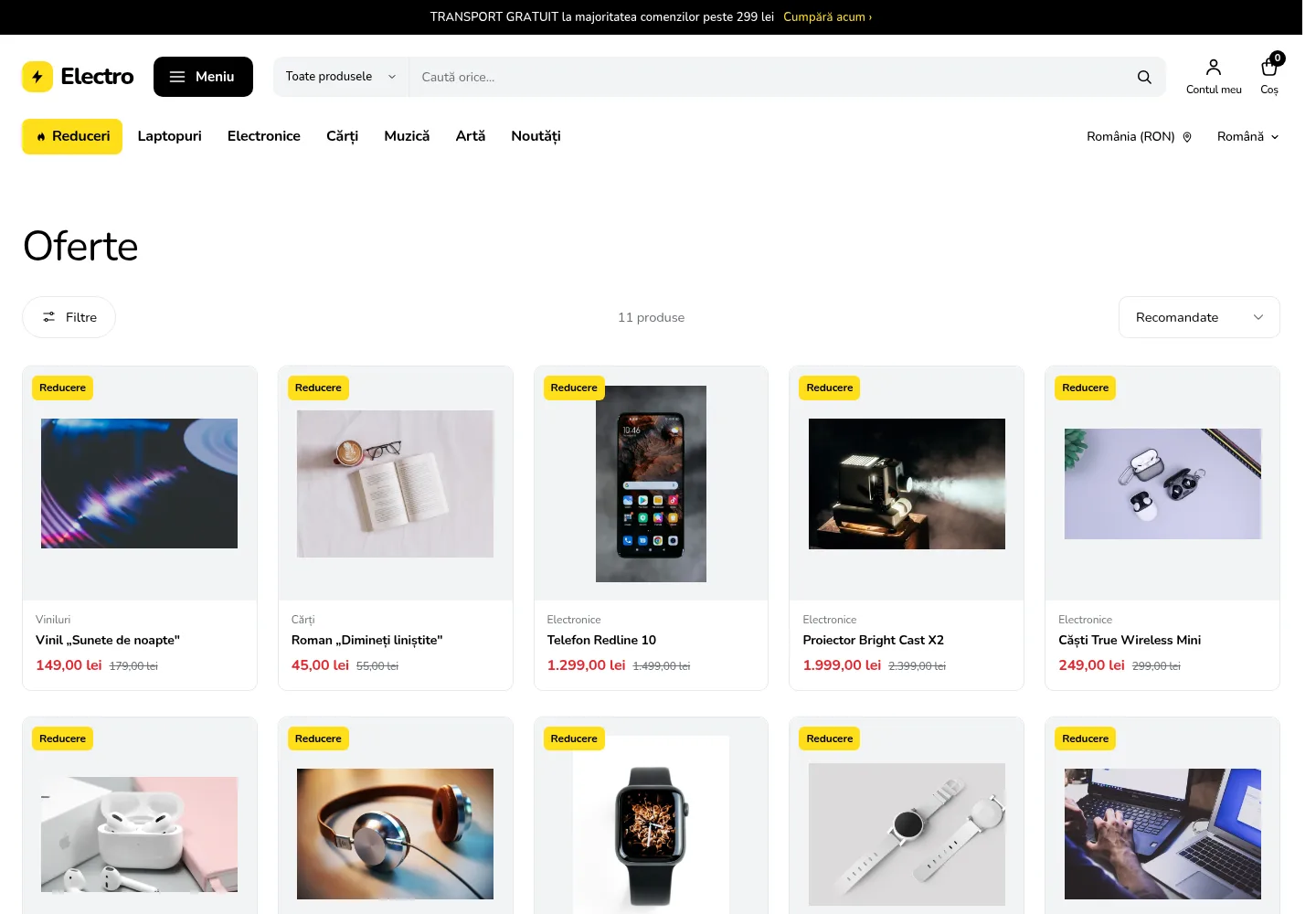 Tema Electro — categorie