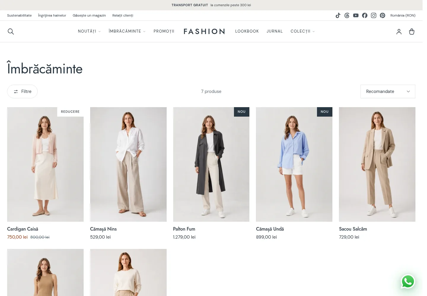 Tema Fashion — categorie