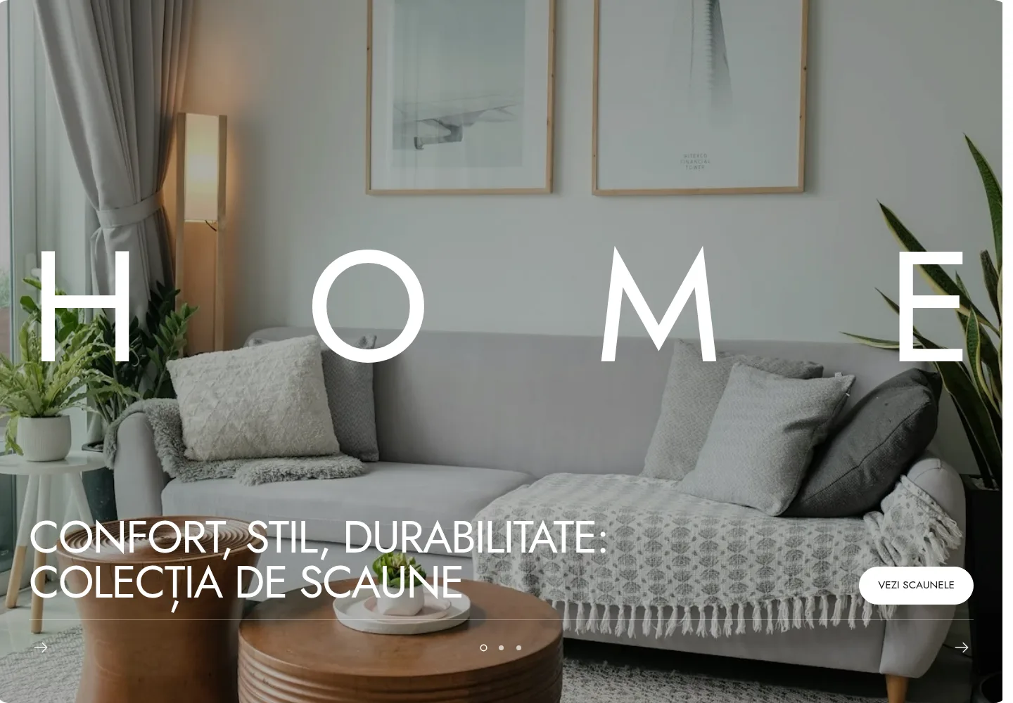 Tema Home — pagina de start
